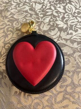 Moschino Heart Keychain For Handbag/ Purse/ Backpack. Made In Italy. Large